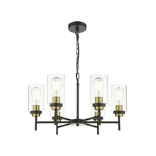 Load image into Gallery viewer, Abel 6 Light Black/Gold Pendant, LHDARABE0654, ceiling light,