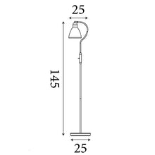 Load image into Gallery viewer, Adjustable Satin Nickel Floor Lamp dimensions, LHSL5026SN, floor lamp,