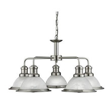 Load image into Gallery viewer, Chandelier with four glass shades, LHSL1591-5SS