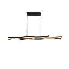 Load image into Gallery viewer, Bloom Black & Wood Effect Pendant Light, LHSL32104-1BK, ceiling light,