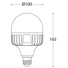 Load image into Gallery viewer, Line drawing of Fumagalli 15W E27 CCT High Power with dimensions, LHECIFMH3LEDHIPCCT, light bulb,