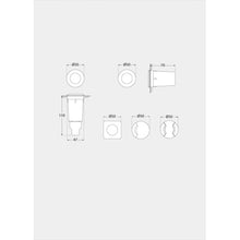 Load image into Gallery viewer, Fumagalli Aldo G9 LED IP67 Recessed Light Dimensions, LHECIFM1L0000Z1LA
