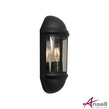 Load image into Gallery viewer, Latina E27 Half Lantern Photocell, Black, PIR Optional, Outdoor Wall Light,