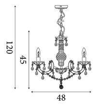 Load image into Gallery viewer, Marie Therese 5 Light Pendant - Clear Glass & Acrylic Dimensions, LHSL1455-5CL, Ceiling Light,