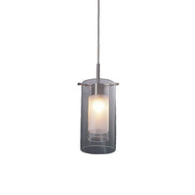 Load image into Gallery viewer, Muzzaone 1 Light Glass Clear & Frosted Pendant, LHCLPF118/1, ceiling pendant light,