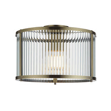 Load image into Gallery viewer, Ridgeton Antique Brass Flush Ceiling Light, LHEND106265, flush ceiling light,