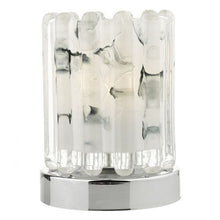 Load image into Gallery viewer, Elf Touch Table Lamp Polished Chrome With Ribbed Glass