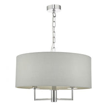 Load image into Gallery viewer, Jamelia 3 Light Pendant Polished Chrome & Grey
