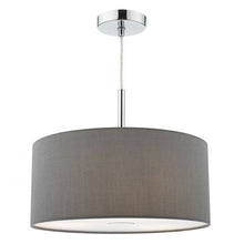 Load image into Gallery viewer, Ronda 40cm 3 Light Pendant Slate Grey c/w Diffuser