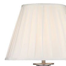 Load image into Gallery viewer, Siam Table Lamp complete with Shade Satin Chrome Shade