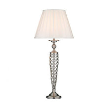 Load image into Gallery viewer, Siam Table Lamp complete with Shade Satin Chrome