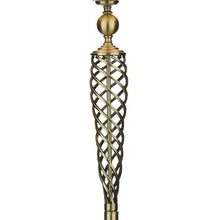 Load image into Gallery viewer, Siam Floor Lamp complete with Shade Antique Brass Centre