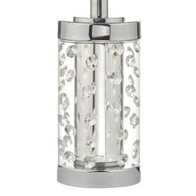 Load image into Gallery viewer, Yalena Table Lamp Small Pol Chr & Crystal C/W Shade Base