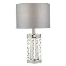 Load image into Gallery viewer, Yalena Table Lamp Small Pol Chr & Crystal C/W Shade