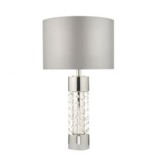 Load image into Gallery viewer, Yalena Table Lamp Large Pol Chr & Crystal C/W Shade