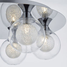 Load image into Gallery viewer, Zeke 5 Light Flush Polished Chrome Zoomed In