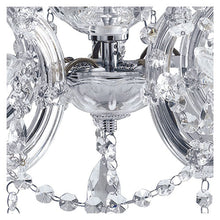 Load image into Gallery viewer, Marie Therese Chrome 5 Light Chandelier With Crystal Drops