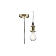 1.8m E27 Vintage Pendant Set - Antique Brass, LHMLA8271LAT, ceiling light pendant, 
