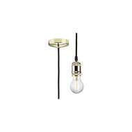 1.8m E27 Vintage Pendant Set - Polished Brass, LHMLA8271LPB, pendant ceiling light,