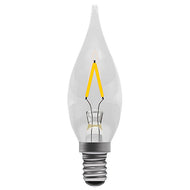 1W LED Filament Chandelier - Clear, MES, 2700K, light bulb, 