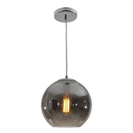 Globe 250mm Smoked Glass Pendant, LHCLPFGLOBE250/SM, ceiling light, 