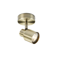 230V GU10 Single Spotlight - Antique Brass, LHMLACSP1AB, ceiling light,