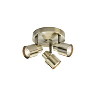 230V GU10 Triple Spotlight - Antique Brass, LHMLACSP2AB, ceiling light,