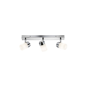 230V IP44 G9 Triple Bar Spotlight with Frosted Glass - Chrome