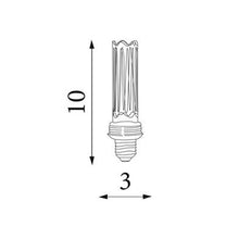 Load image into Gallery viewer, line drawing of 2700 E27 Lamp with dimensions, LHSLL2700WW, light bulb, 
