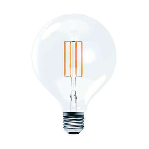 3.3W LED Filament Large Globe Clear Dimmable - ES, 2700K