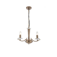 Antique Brass 3 Light Fitting, LHDL111/3AB, ceiling light,