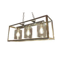 Bar Pendant 3LT S/Silver Glass Shades, ceiling light, LHSL7873-3SS, 