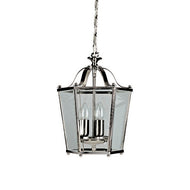 3 Light Panel Lantern Satin Nickel, LHCLPL171/3SN, ceiling light, 