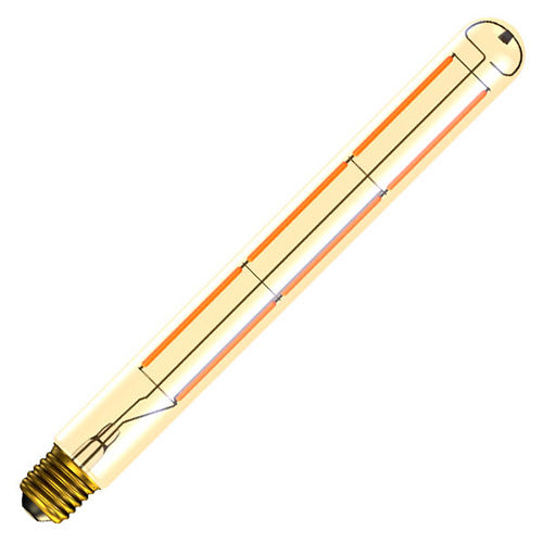 5.7W LED Vintage Tubular Dimmable - ES, Amber, 2000K - L280mm