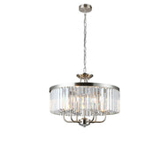 Flush/Hanging 6 Light Satin Nickel Fitting, LHDL328/6SN, ceiling light,