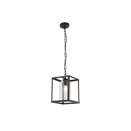 1LT Pendant Black Glass Shade