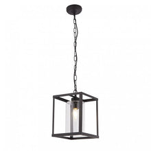 Load image into Gallery viewer, 1LT Pendant Black Glass Shade On
