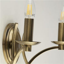 Load image into Gallery viewer, Ascot Antique Brass 2 Light Close Up
