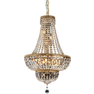 Imperial 11LT Crystal Aged Gold Chandelier, LHCLCF627430/11CHR, ceiling light,