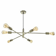 Alana 6 Light Pendant Antique Brass, LHDARALA0675, ceiling light, 