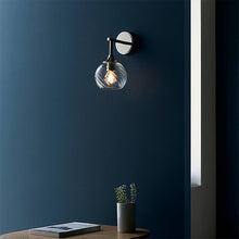 Load image into Gallery viewer, Allegra Wall Light Bright Nickel In Use
