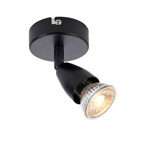 Amalfi 1 Light Spot Black Spotlight