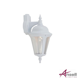 Ansell Latina Polycarbonate Outdoor Wall Lantern E27 White IP65