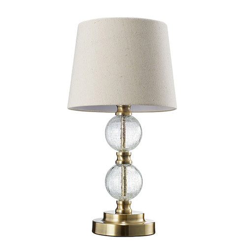 Antique Brass Glass Table Lamp