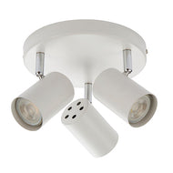 Arezzo 3LT Round Spotlight - White, LHEND73685, Round Spotlight Ceiling Light, 