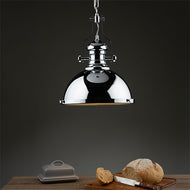 Arona 1 Light Polished Chrome Pendant above kitchen counter with bread cut, LHDARARO0138, ceiling light, 