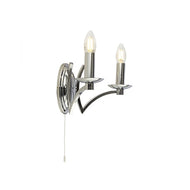 Ascot Chrome 2 Light Wall Light, LHSL41312-2CC, wall light,