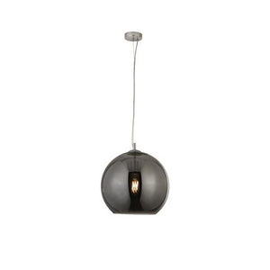 Balls Pendant - Chrome Metal & Smoked Glass