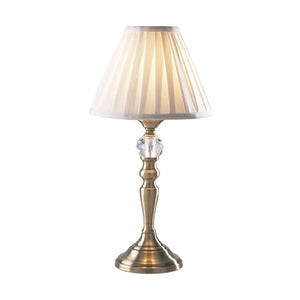 Beau Touch Table Lamp Antique Brass With Shade