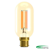 3.3W LED Vintage Tubular Dimmable - BC, Amber, 2000K -L110mm, BEL60819, light bulb, 